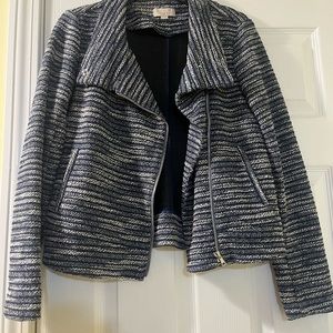 LOFT Tweed Blazer/Jacket Zip Up